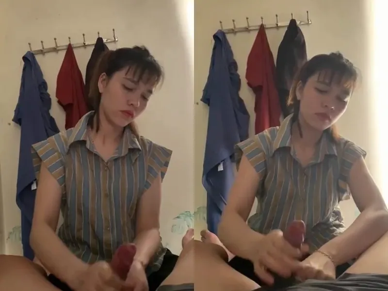 Anh trai đi vắng, ép chị dâu sục cặc xuất tinh